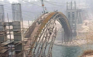 तिनाउ नदीमा सिग्नेचर पुल निर्माणको तयारी सुरु