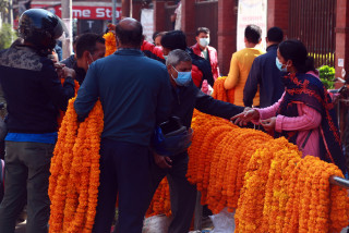 काठमाडौंका यी ४६ स्थानबाट बिक्री गरिँदै तिहारका लागि फूल