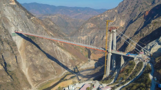 चीनको युनानमा बन्यो संसारकै लामो सस्पेन्सन पुल