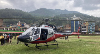 मुक्तिनाथ उडेको हेलिकप्टर बागलुङमा आकस्मिक अवतरण