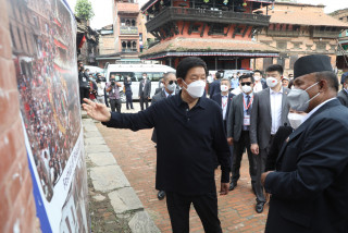 भक्तपुर घुमेर चिनियाँ नेता लीले भने - नेपाली र चिनियाँ कलासंस्कृति मिल्दोजुल्दो लाग्यो