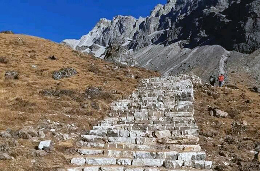 पर्यटन प्रवर्द्धनका लागि हेलम्बुमा बनाइयो पदमार्ग 