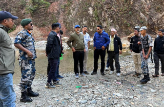 भेरी करिडोरको जाजरकोट खण्डको अनुगमनमा पूर्वअर्थमन्त्री