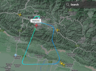 काठमाडौंबाट बैंग्लोर उडेको नेपाल एयरलाइन्सको जहाज काठमाडौं नै फर्काइयो