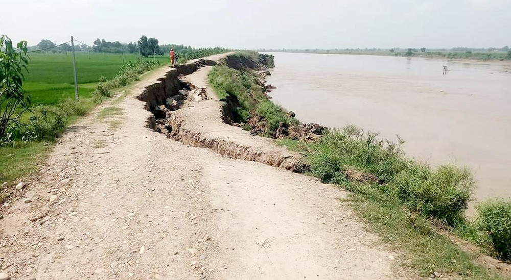 तटबन्धन नहुँदा ६० हजार नागरिक डुबानको उच्च जोखिममा