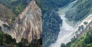 कास्कीको किम्रोङखोला पहिरोले थुनियो, तटीय क्षेत्रमा सावधानी अपनाउन आग्रह