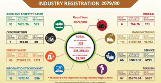 आर्थिक वर्ष २०७९/८० मा कस्ता उद्योग दर्ता भए? यस्तो छ लगानी र रोजगारीको प्रतिबद्धता