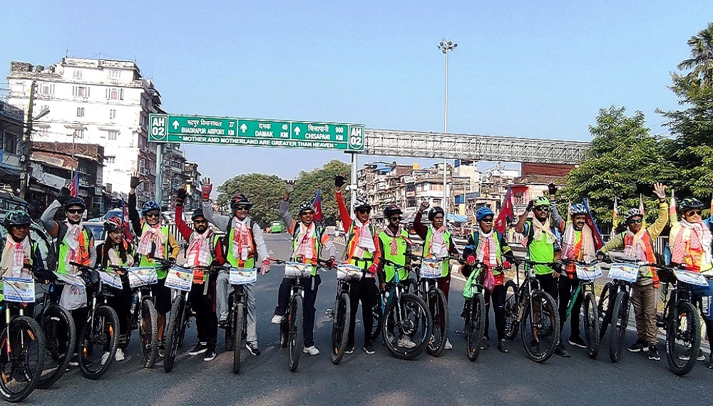 पर्यटन प्रवर्द्धन गर्न मेची-महाकाली साइकल यात्रा