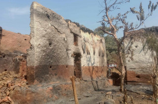 सामुदायिक वनको डढेलो बस्ती पस्दा १२ घर जले, करोडौँको क्षति