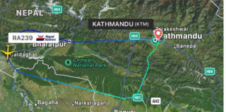 २६५ यात्रु बोकेर कतारको दोहा उडेको नेपाल एयरलाइन्सको जहाज काठमाडौं नै फर्काएर अवतरण