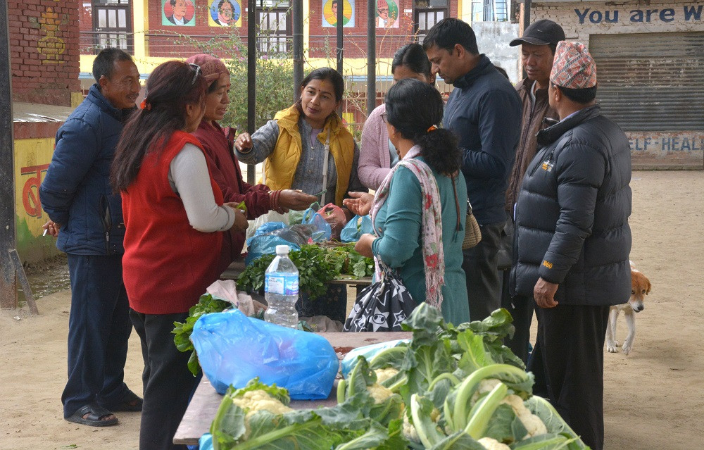 बनेपामा शुक्रबारे हाटबजार, आफ्ना उत्पादन सिधै उपभोक्तामाझ पुग्दा किसानलाई फाइदा