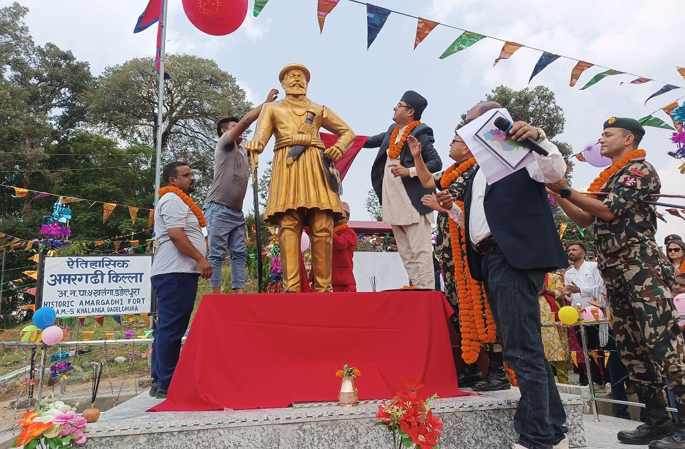 अमरसिंह थापाको शालिक निर्माणपछि पर्यटक आकर्षित