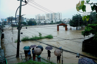 मनोहराको बाढीले कोटेश्वर, बालकुमारी आसपासको क्षेत्र डुबानमा