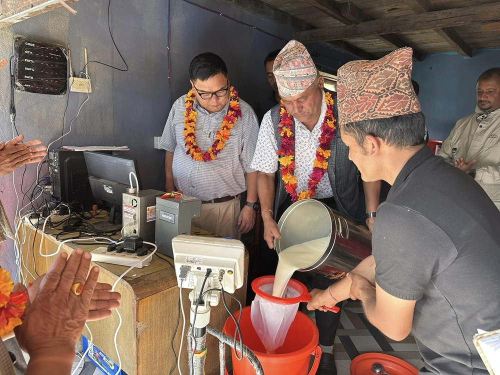 बिरौटामा दूध संकलन केन्द्र, गाउँका किसानले उत्पादन गरेको दूध बजारीकरण गर्ने उद्देश्य