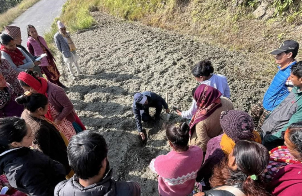 बेनीमा माटोको गुणस्तरमा ह्रास